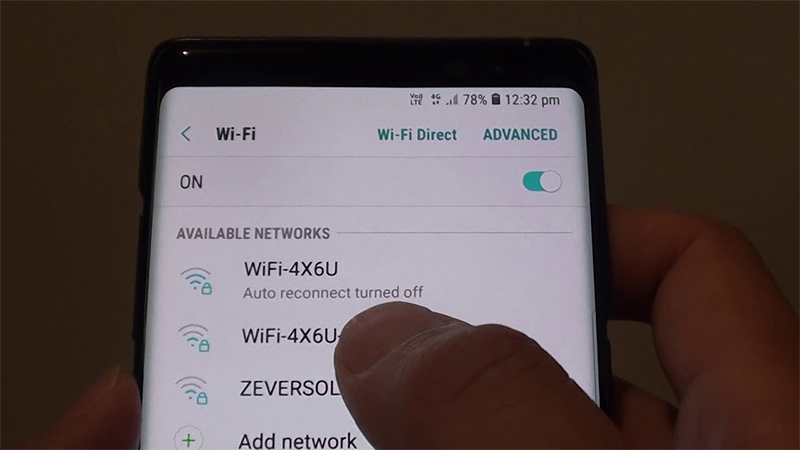 Ngắt kết nối WiFi trên điện thoại